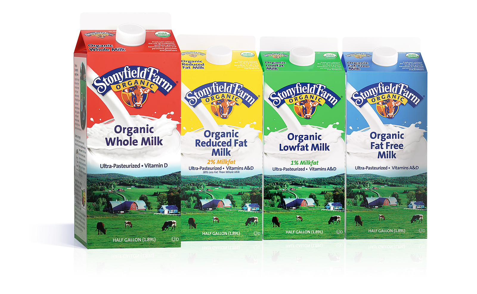 stonyfield milk packaging
